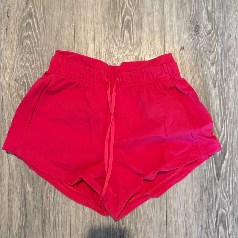 lululemon athletica Vibrant Red Athletic Shorts